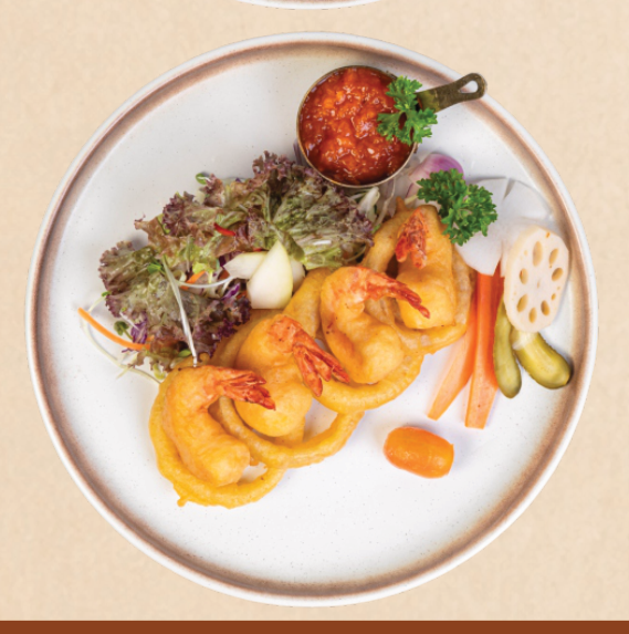 Tôm tempura sốt Sriracha