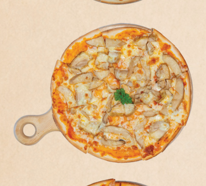 Pizza tươi gà nấm