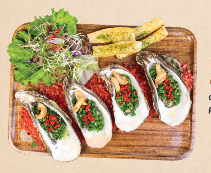 Hàu đại dương nướng mắm nhĩ